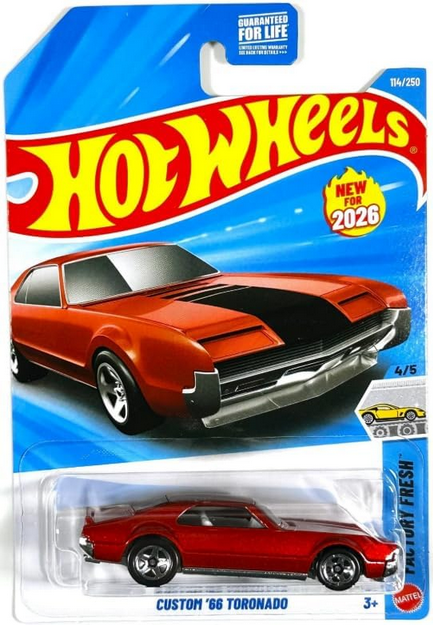 Hot Wheels Custom '66 Toronado [Red] 114/250 Factory Fresh 4/5