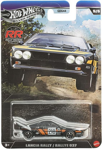 Hot Wheels Silver Series Lancia Rally/Rallye 037 [Black] Rally Racers 5/5 1:64 Scale