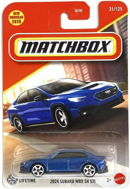 Matchbox 2024 Subaru WRX S4 STI [Blue] 31/125 1:64 Scale