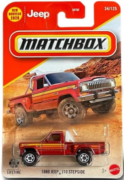 Matchbox 1980 Jeep J10 Stepside [Red] 34/125 1:64 Scale