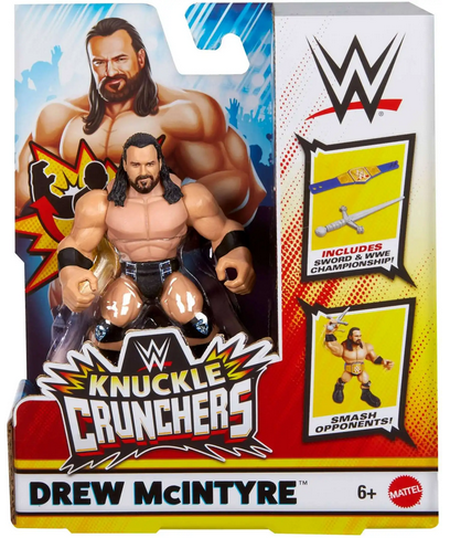 WWE Wrestling Knuckle Crunchers Drew McIntyre Action Figure