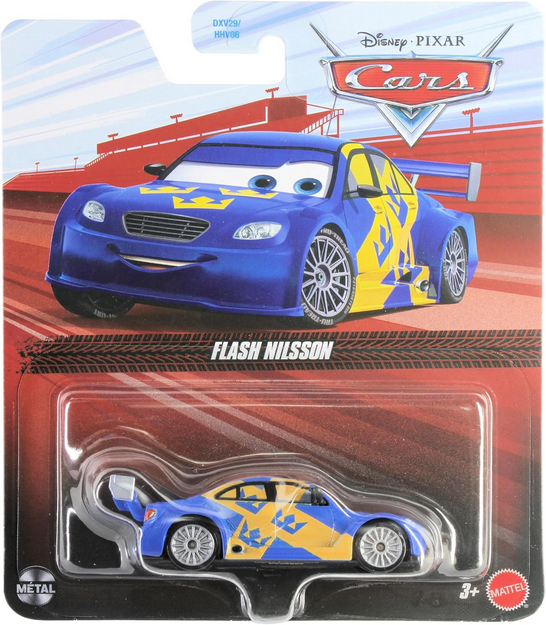Disney Cars Swedish Race Car Flash Nilsson  1:55 Scale Diecast
