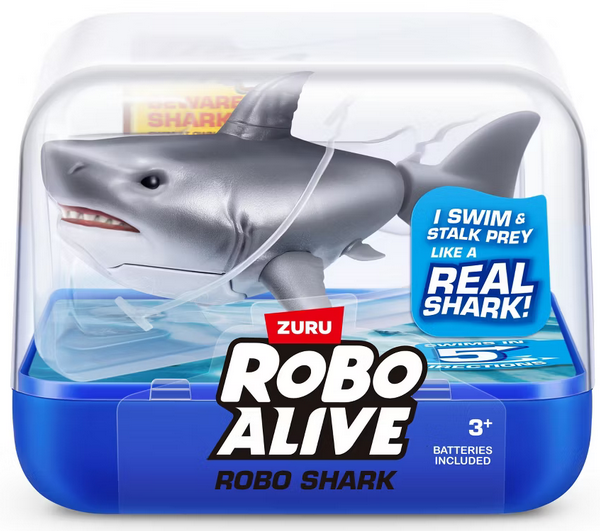 Robo Alive Robotic Swimming Shark Grey