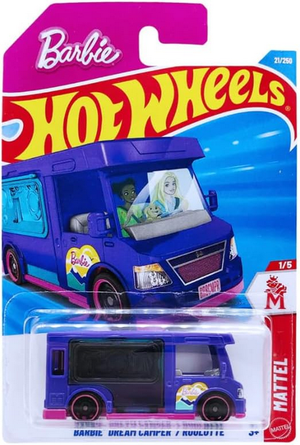 Hot Wheels Barbie Dream Camper Purple 21/250 Mattel 1/5