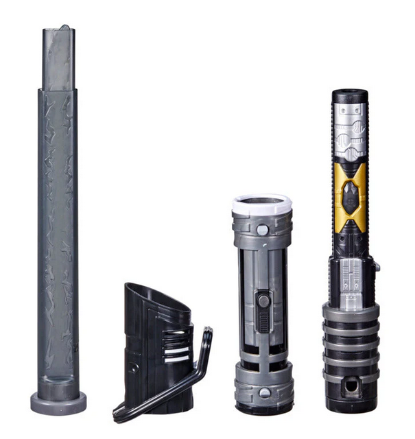 STAR WARS Lightsaber Forge Darksaber Electronic Extendable Black Lightsaber Toy, Customizable Roleplay Toy for Kids Ages 4 and Up