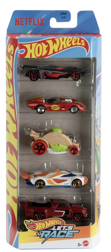 Hot Wheels Let's Race 5-Pack Bad To The Blade - Glory Chaser - Car-De-Asada - Mach Speed - Solid Muscle