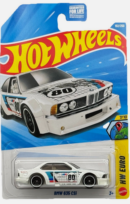 Hot Wheels BMW 635 CSI White 152/250 HW Euro 7/10