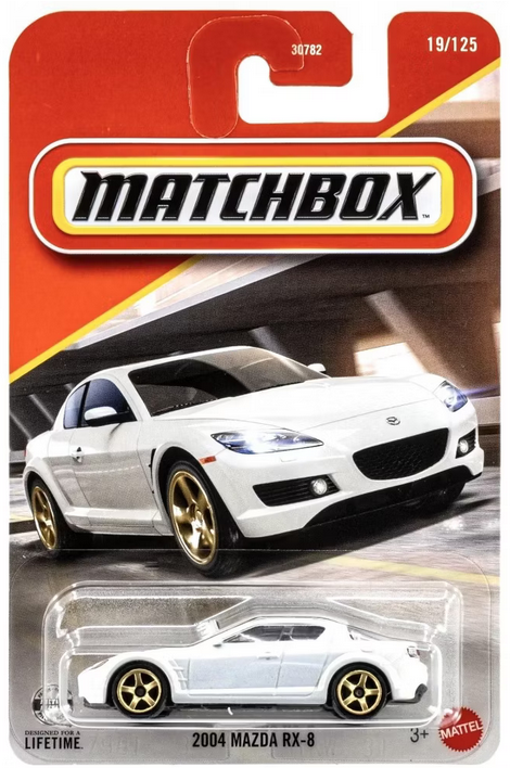 Matchbox 2004 Mazda RX-8 White 19/125