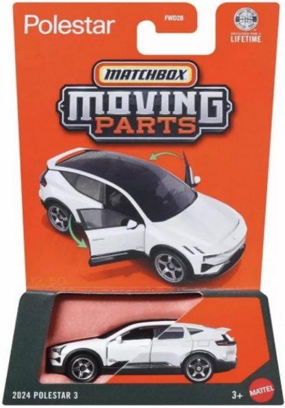 Matchbox Moving Parts 2024 Polestar 3 White