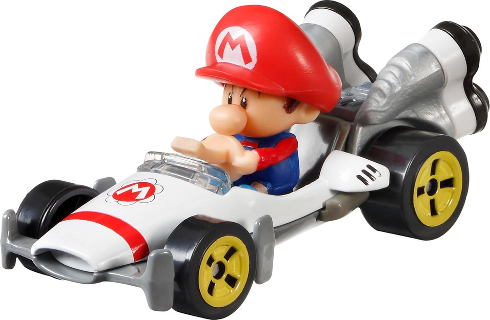 Hot Wheels Mario Kart Characters and Karts as 1:64 Die-Cast Cars