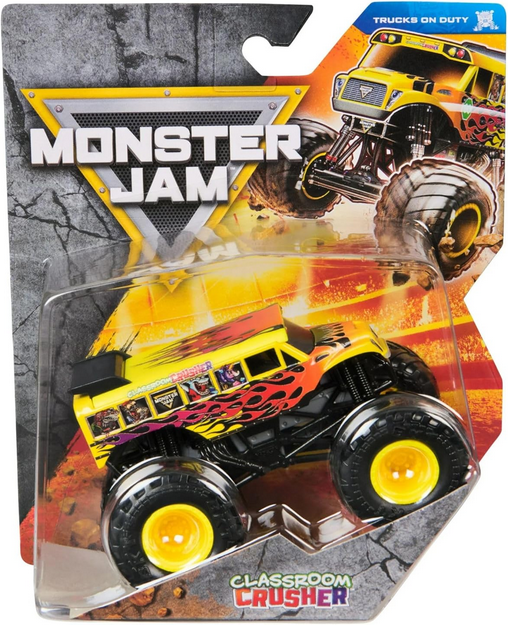 Monster Jam Monster Truck Classroom Crusher School Bus Series 44 Trucks On Duty