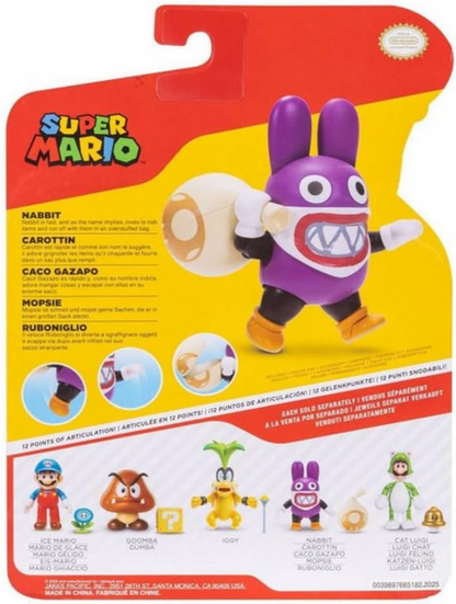 Super Mario 4" Figures Nabbit with Bag