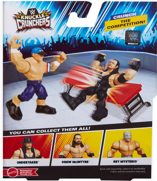WWE John Cena (Blue) Knuckle Crunchers 6 Toy Wrestling Action Figure
