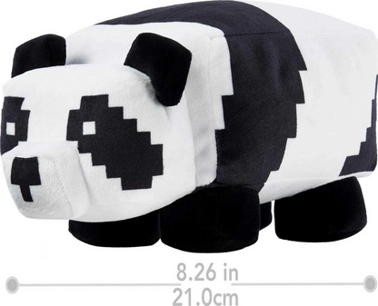 Minecraft Basic Panda Plush, Video-Game Character Soft Doll, Collectible Toy Gift for Ages 3 Years & Older