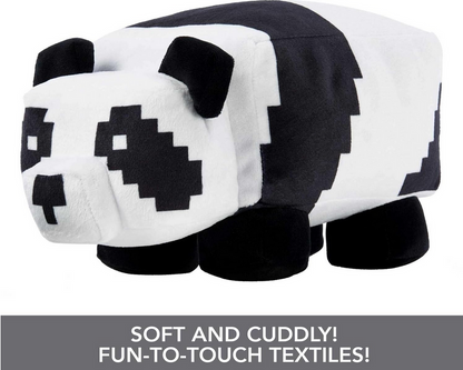 Minecraft Basic Panda Plush, Video-Game Character Soft Doll, Collectible Toy Gift for Ages 3 Years & Older