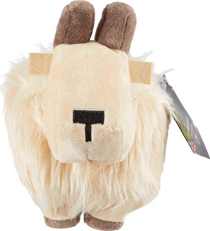 Minecraft Basic Plush Toy, Goat Soft Doll, 8-inch Collectible Inspired by a Fan-Favorite Character from the Video Game