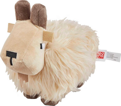 Minecraft Basic Plush Toy, Goat Soft Doll, 8-inch Collectible Inspired by a Fan-Favorite Character from the Video Game