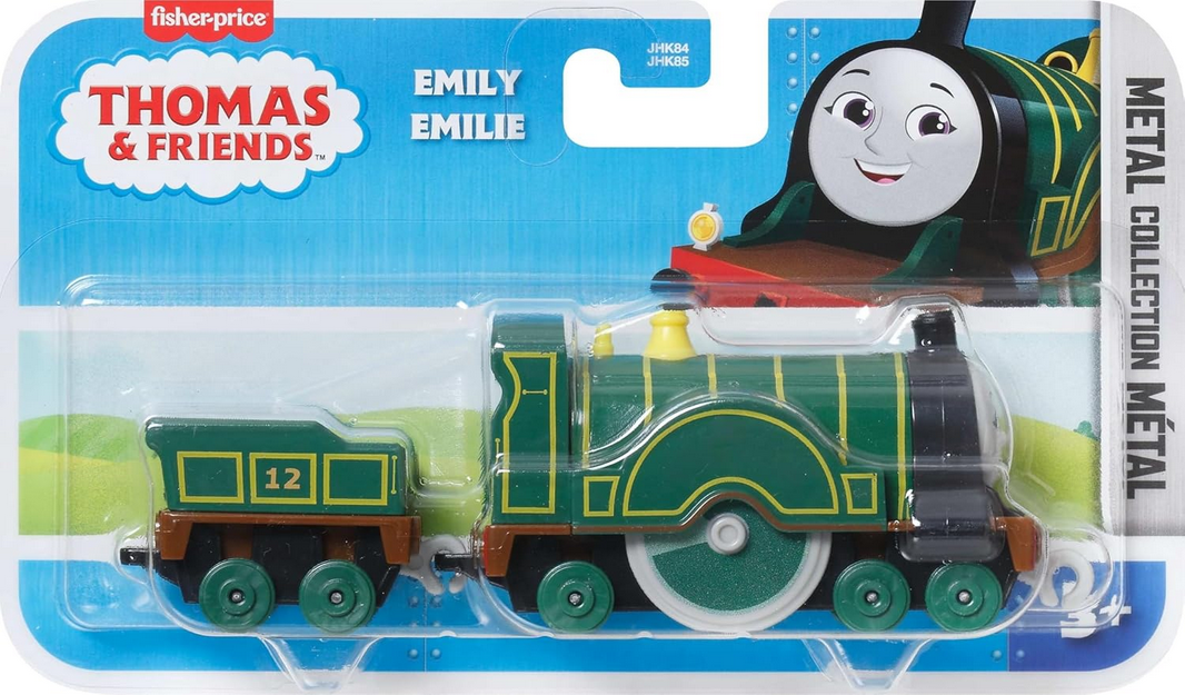 Fisher-Price Thomas & Friends Emily Engine, Toy Train, die-cast Metal Push-Along Toy for Preschool Kids Ages 3 Years and up