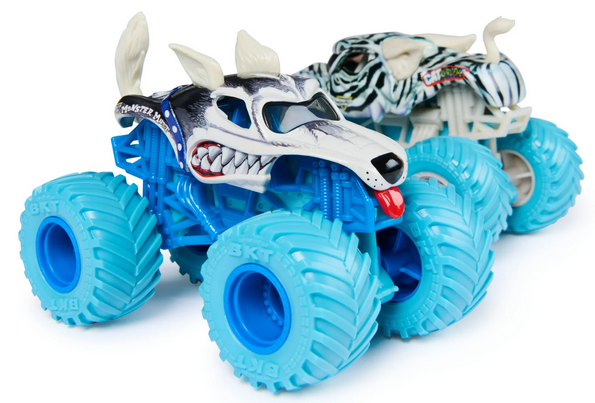 Monster Jam, CATastrophe Vs. Husky Die-Cast Monster Trucks, 1:64 Scale, Kids Toys for Boys Ages 3 and up