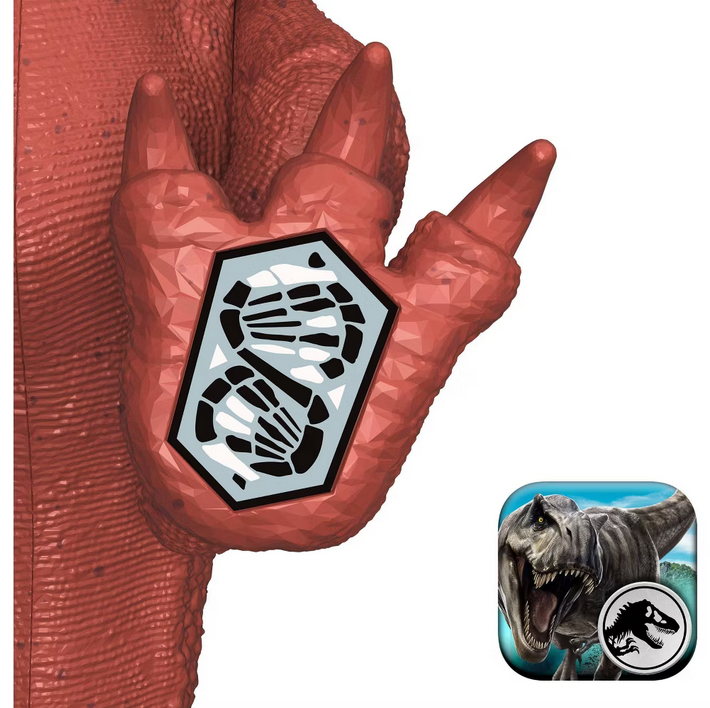 Jurassic World Strike Attack Dilophosaurus Dinosaur Figure, Single Action & Posable, Digital Play