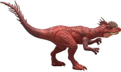 Jurassic World Strike Attack Dilophosaurus Dinosaur Figure, Single Action & Posable, Digital Play