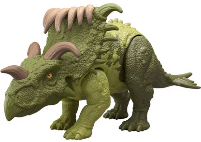 Jurassic World Strike Attack Kosmoceratops Dinosaur Figure, Single Action & Posable, Digital Play
