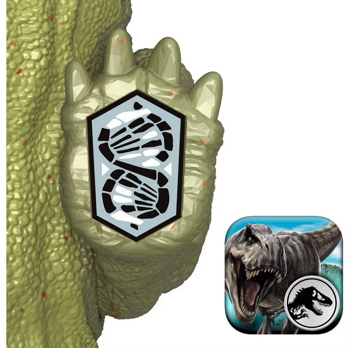 Jurassic World Strike Attack Kosmoceratops Dinosaur Figure, Single Action & Posable, Digital Play