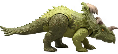 Jurassic World Strike Attack Kosmoceratops Dinosaur Figure, Single Action & Posable, Digital Play