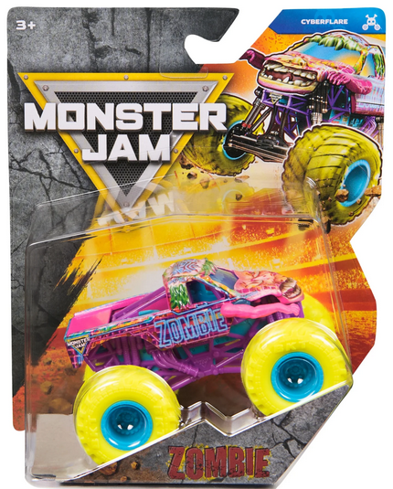 Monster Jam, Official Zombie Monster Truck, Die-Cast Vehicle, 1:64 Scale, Kids Toys for Boys Ages 3 and up