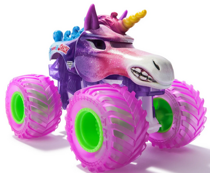 Monster Jam, Official Sparkle Smash Monster Truck, Die-Cast Vehicle, 1:64 Scale, Kids Toys for Boys Ages 3 and up