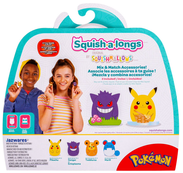 Squish-a-longs Pokémon Mini-Squish 4-Pack (Pikachu)