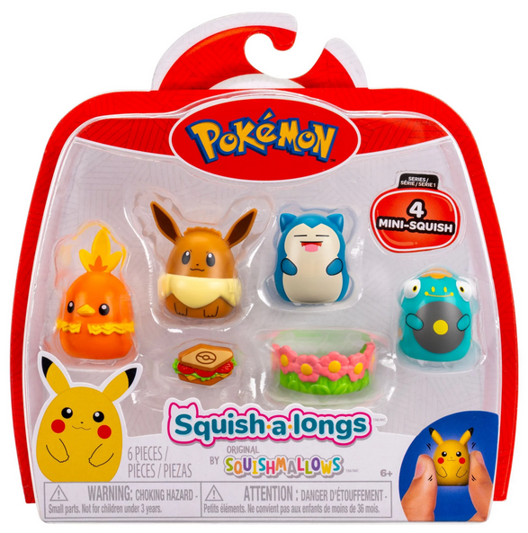Squish-a-longs Pokémon Mini-Squish 4-Pack (Eevee)