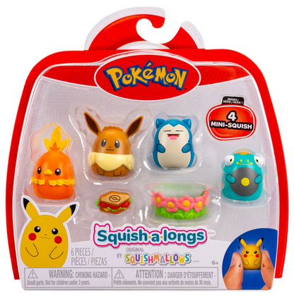Squish-a-longs Pokémon Mini-Squish 4-Pack (Eevee)