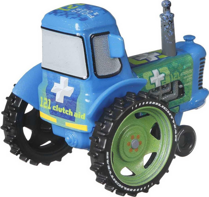 Disney Cars Clutch Aid Racing Tractor, Miniature, Collectible Racecar Automobile Toys Based on Cars Movies, for Kids Age 3 and Older