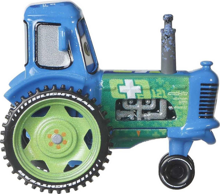 Disney Cars Clutch Aid Racing Tractor, Miniature, Collectible Racecar Automobile Toys Based on Cars Movies, for Kids Age 3 and Older