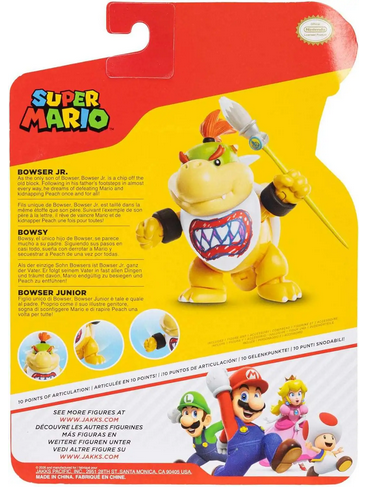 World of Nintendo Super Mario Bowser Jr. Action Figure [with Paint Brush]