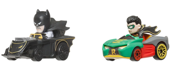 Hot Wheels Batman & Robin RacerVerse Die-Cast Cars, Set of 2 Toy Vehicles