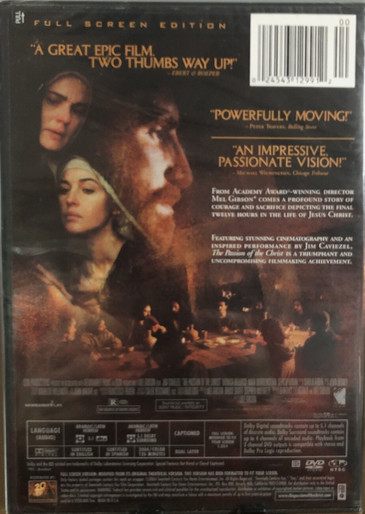 The Passion of the Christ (DVD, 2004)