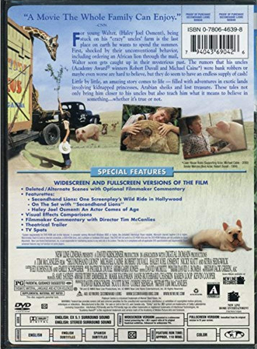 SECONDHAND LIONS (MOVIE) [Region 1]