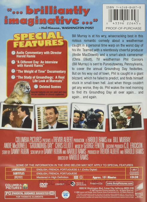 Groundhog Day 15th Anniversary Edition (DVD)