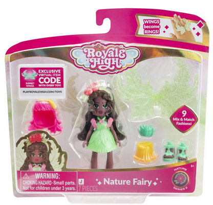 Royale High 3 inch Nature Fairy Fashion Doll - 1 Figure with 9 Fashion Accessories
