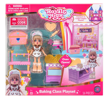 Royale High - Baking Class (1 Small Playset, 3", 1 Fig, 12 Accy.) (Baking 101) (Wave 1) (Series 1)