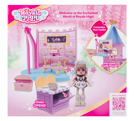 Royale High - Baking Class (1 Small Playset, 3", 1 Fig, 12 Accy.) (Baking 101) (Wave 1) (Series 1)