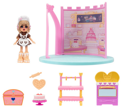 Royale High - Baking Class (1 Small Playset, 3", 1 Fig, 12 Accy.) (Baking 101) (Wave 1) (Series 1)