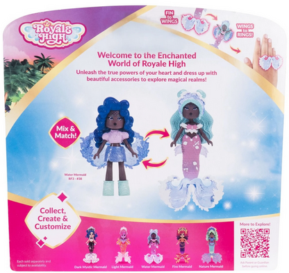 Royale High 3 inch Water Mermaid Fashion Doll - 1 Figure with 9 Fashion Accessories