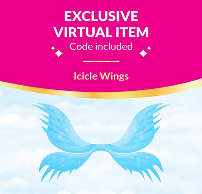 Royale High 3” Ice Fairy Fashion Doll - 1 Figure with 9 Fashion Accessories - Virtual Item Code Included - Series 1 - Ages 5+
