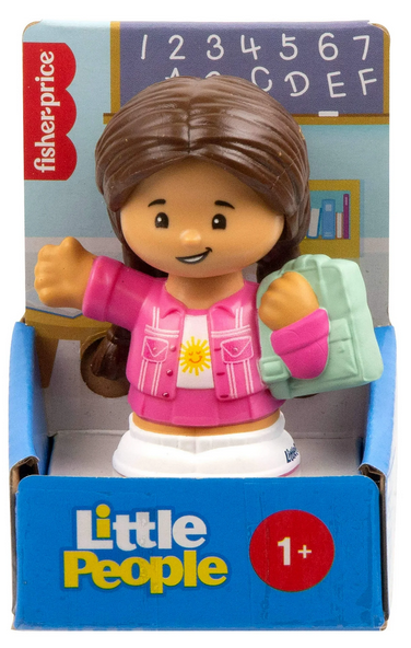 Fisher-Price Little People Backpack Girl Character Figure for Toddlers & Kids, 1 Piece