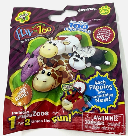 Flip a Zoo Series 1 Blind Mystery Bag Pack Mini Animal Figures Flipazoo