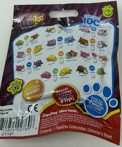 Flip a Zoo Series 1 Blind Mystery Bag Pack Mini Animal Figures Flipazoo