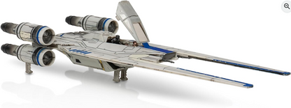 Jazwares Star Wars Micro Galaxy Squadron U-Wing Starfighter - 12-Inch Vehicle with Foldout Wings, Troop Bay, Sniper Gun, and Three 1-Inch Micro Figure Accessories